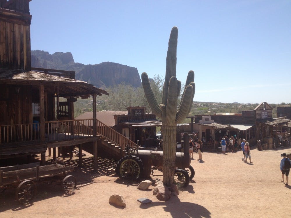 Goldfield offers a scenic background. Photo by Holly Solis