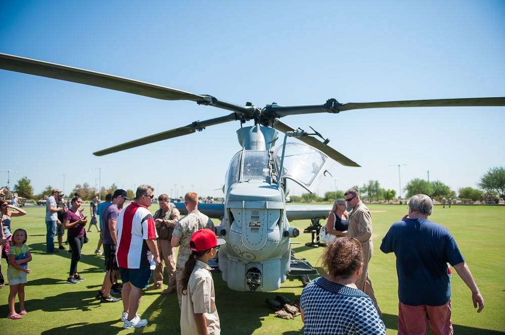 Photos: Marine Week demonstrations come in hot at University of Phoenix Stadium