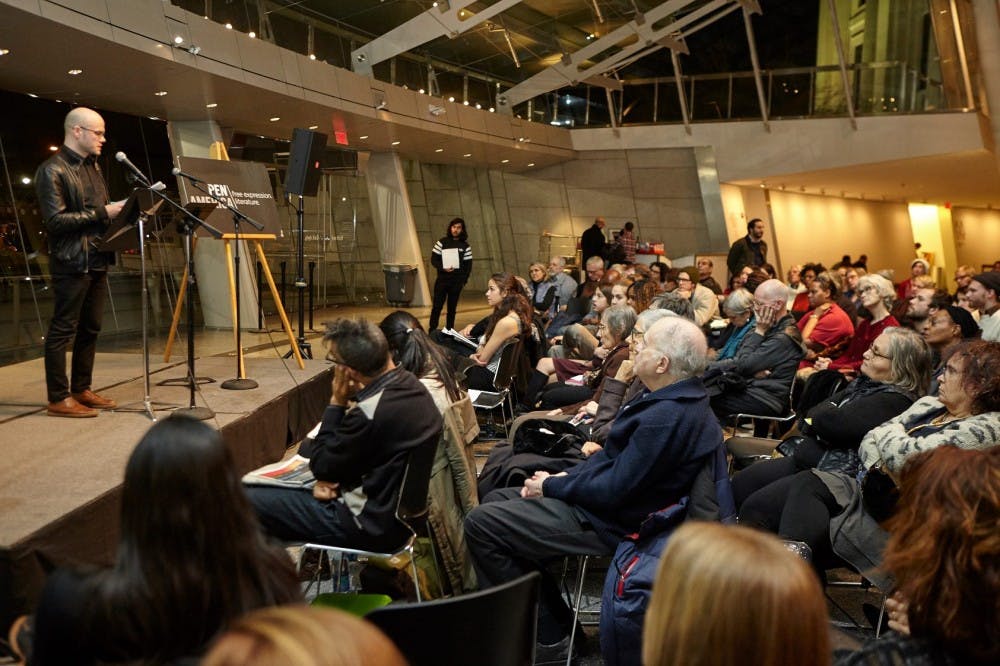 Danniel Schoonebeek at Poetry Reading