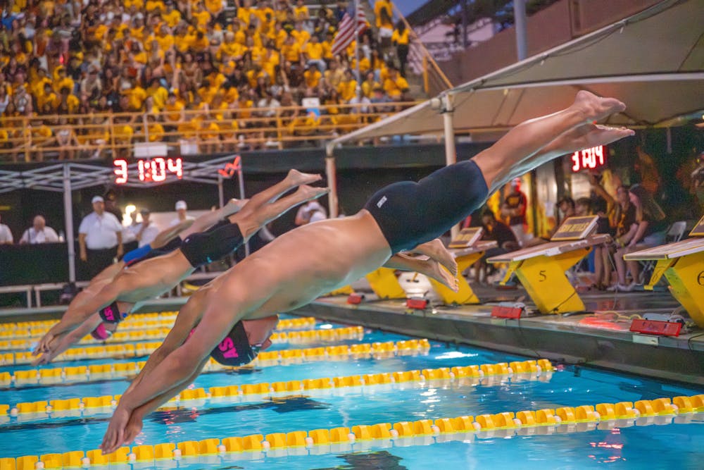 ASU's women and men's swim makes waves in dominant performance against ...