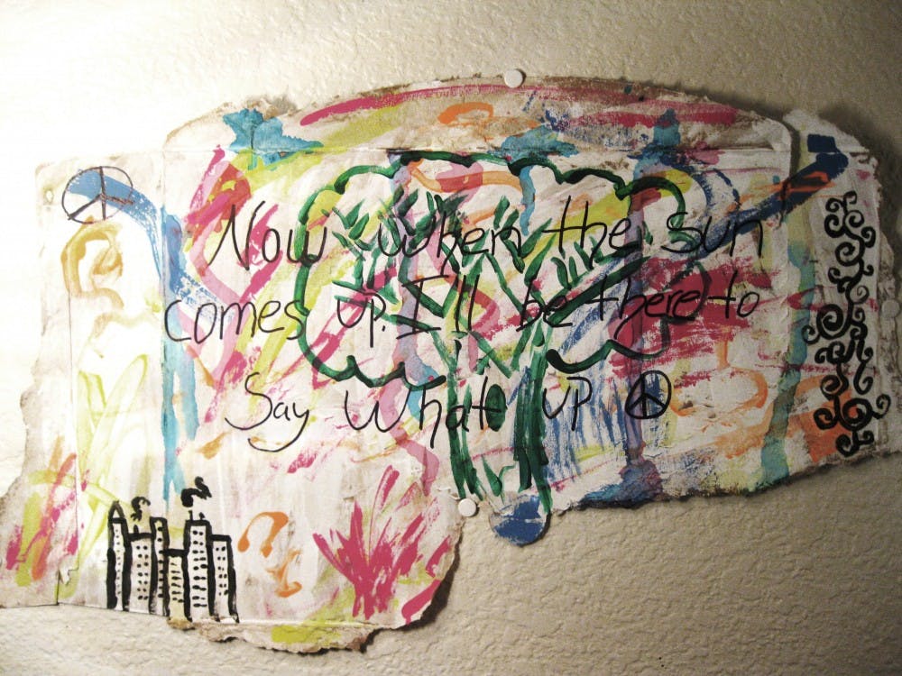 The possibilities of what can be used as canvas are endless. Photo by Faith Breisblatt. 