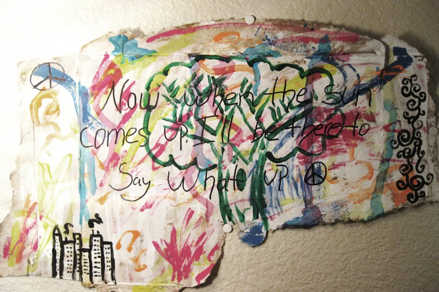The possibilities of what can be used as canvas are endless. Photo by Faith Breisblatt.
