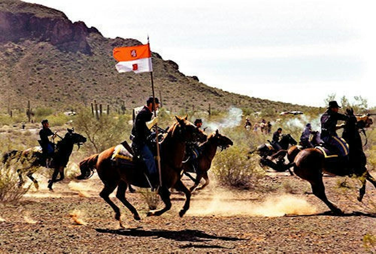 The reenactment of the Battle of Picacho Pass.  Photo courtesy tusconcitizen.com