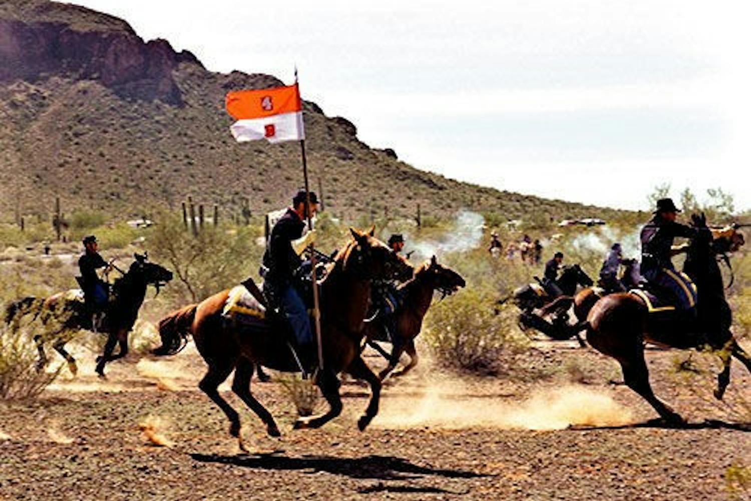 The reenactment of the Battle of Picacho Pass. Photo courtesy tusconcitizen.com