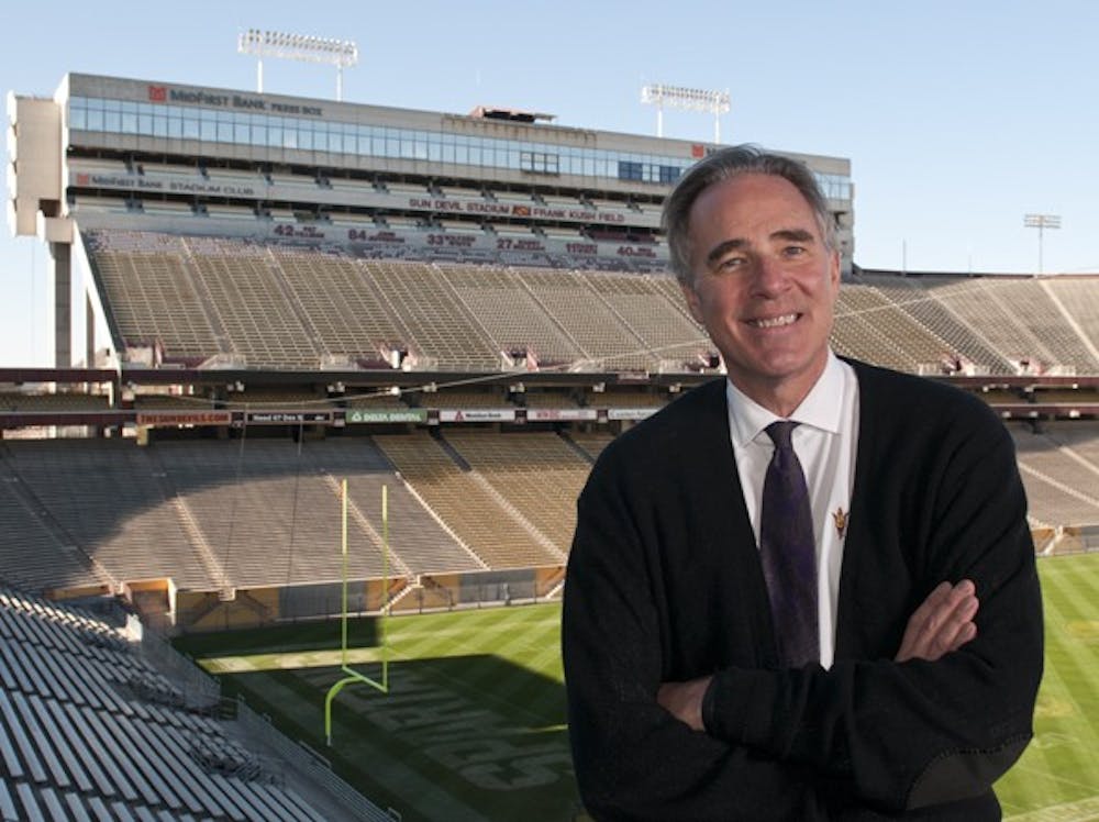 Athletic Director Steve Patterson at Sun Devil Stadium. (Photo by Dominic Valente)