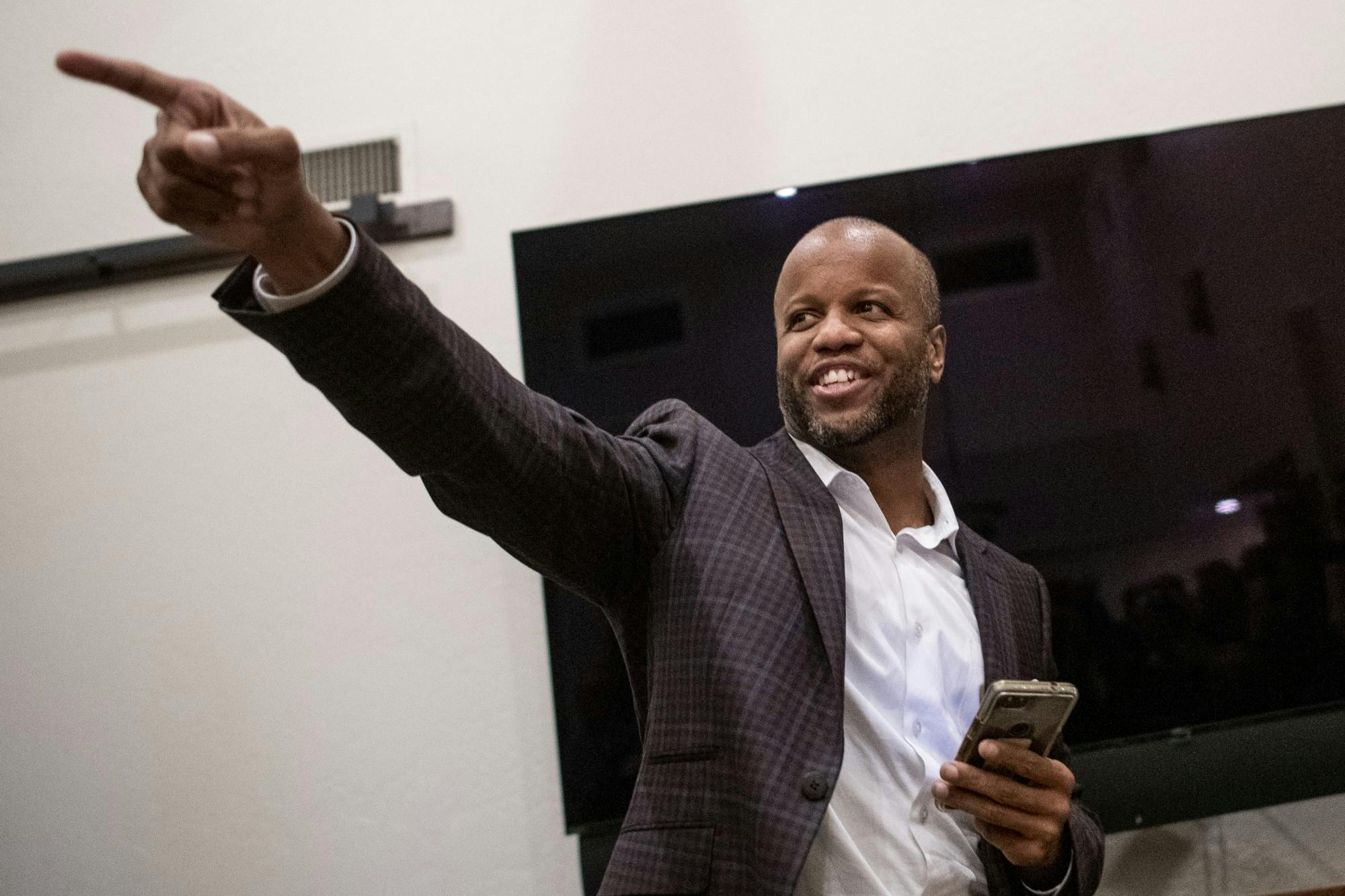 Tempe Mayor Corey Woods speaks to students at USGT event The Arizona