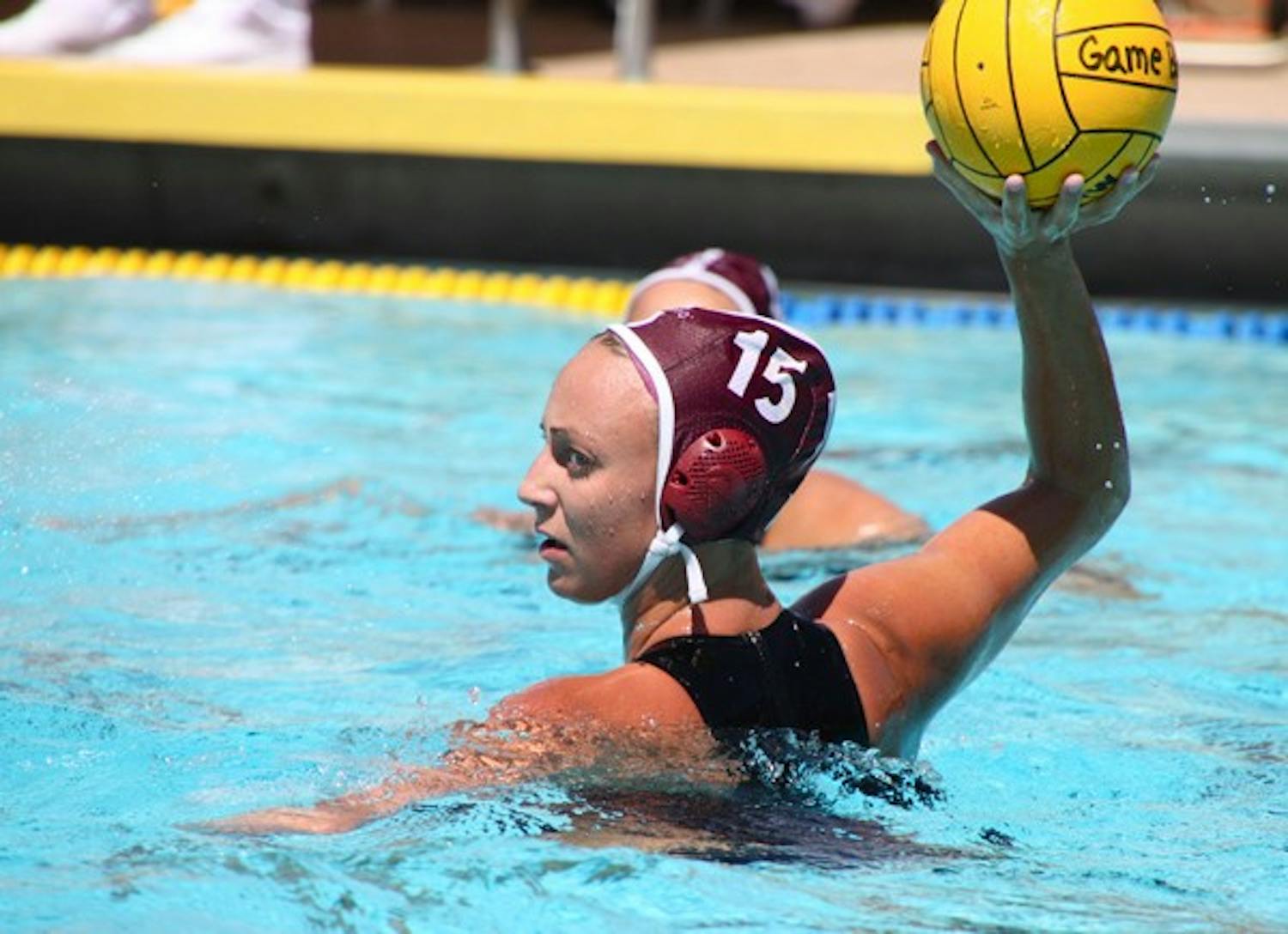 Try, try again: ASU senior Nikki Unbehaun looks to pass during the Sun Devils’ loss 10-8 to San Jose State on Saturday. The team will attempt to end its conference losing streak when they travel to No. 11 San Diego State this upcoming Saturday. (Photo by Rosie Gochnour)