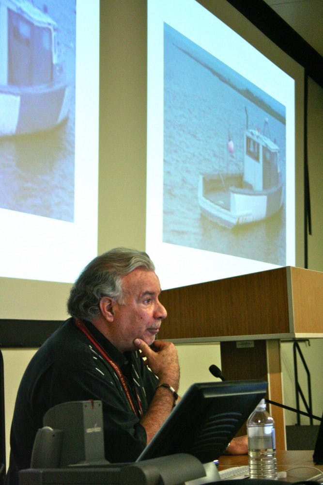 HAVANA BLUES: Cuban dissident Juan Jimenez shares his story with the public Thursday night on the ASU Downtown campus.  Jimenez grew up in Cuba under the rule of Fidel Castro before immigrating to the United States to finish his education. (Photo by Lisa Bartoli)