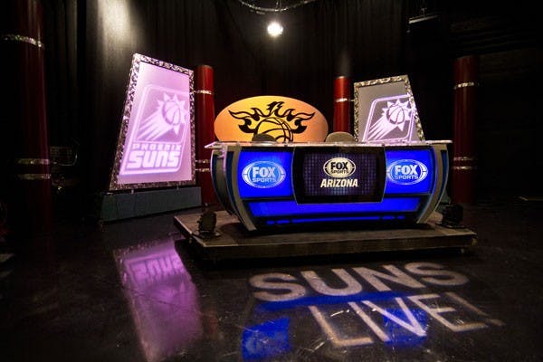 Fox Sports Arizona will now broadcast all pre-, halftime and post-game shows while the Phoenix Suns play away games from the studios inside the Walter Cronkite School on the Downtown campus. (Photo by Vince Dwyer)