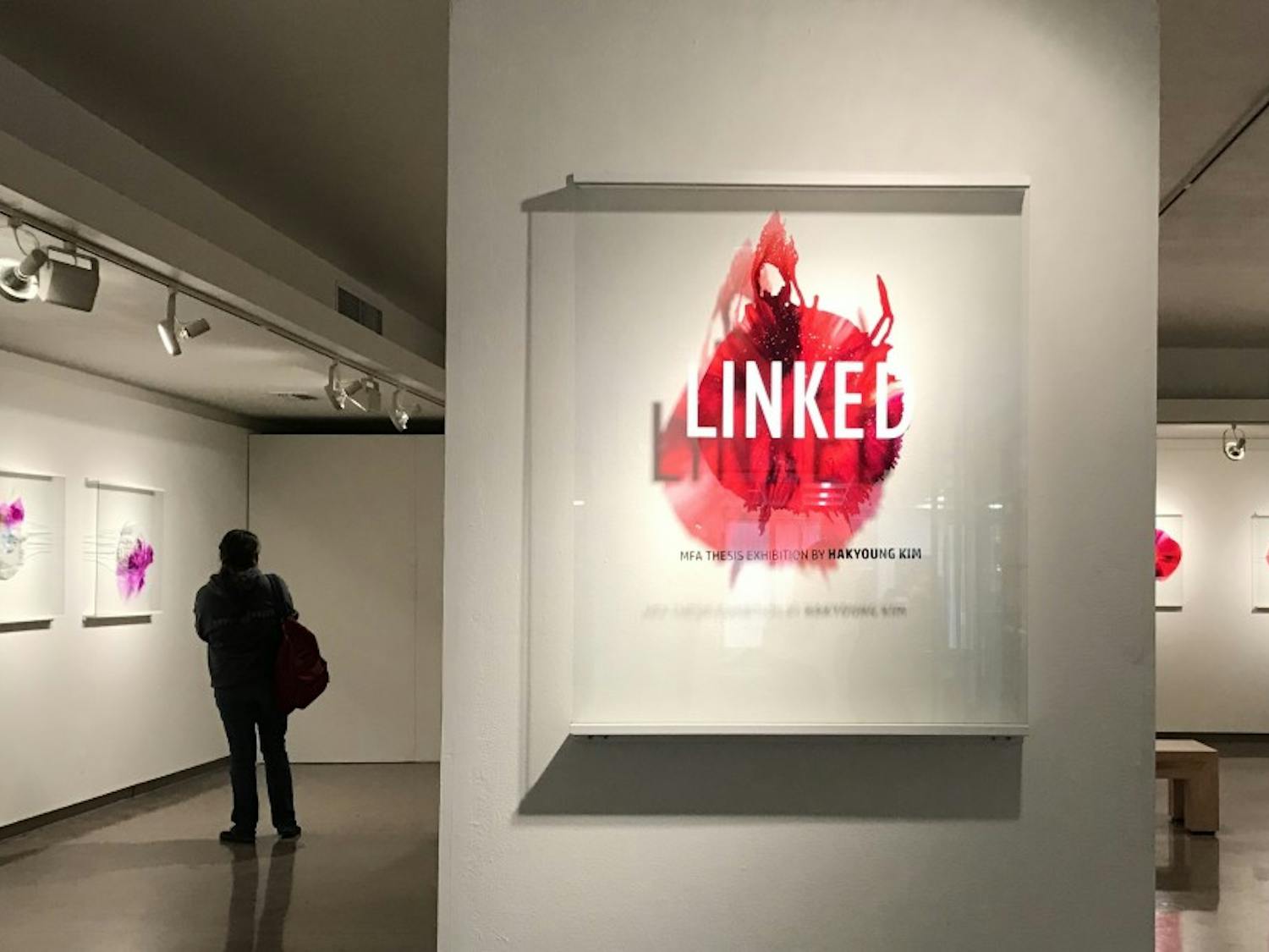 Hakyoung Kim's "Linked" exhibition at the Harry Wood Gallery on Monday, Feb. 27, 2017.
