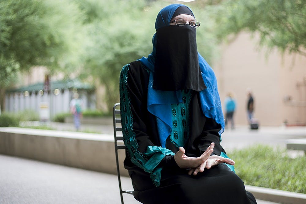 Sumayyah Dawud speaks about her experiences as a transgender Muslim woman in Phoenix on Friday, Sept. 4, 2015. Dawud is an activist for LGBTQ community issues and for Islamic acceptance.