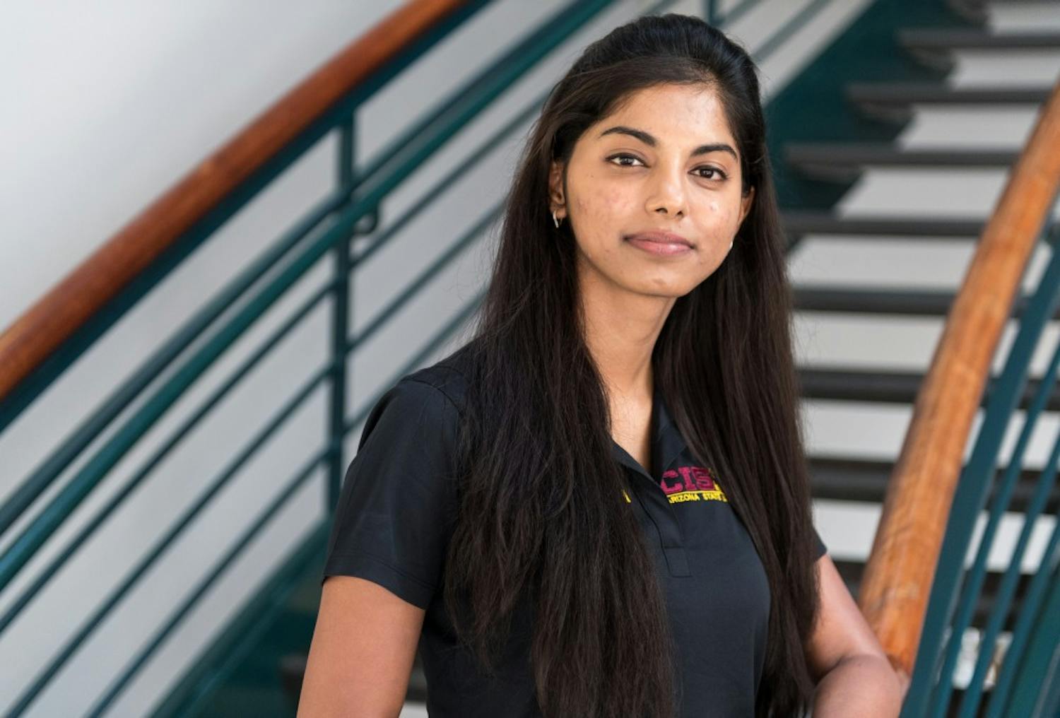 Portrait of Namratha Putta, second year Masters student in Computer Science, is vice-president of CIS at ASU, taken on Sept. 9, 2016. Putta came to ASU, from India, to gain a masters degree in computer science.