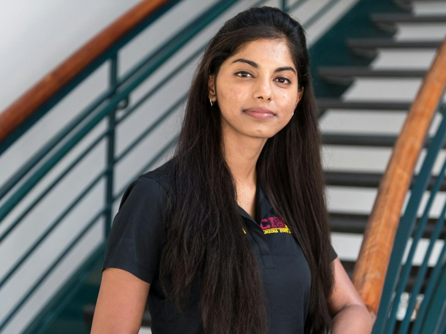 Portrait of Namratha Putta, second year Masters student in Computer Science, is vice-president of CIS at ASU, taken on Sept. 9, 2016. Putta came to ASU, from India, to gain a masters degree in computer science.