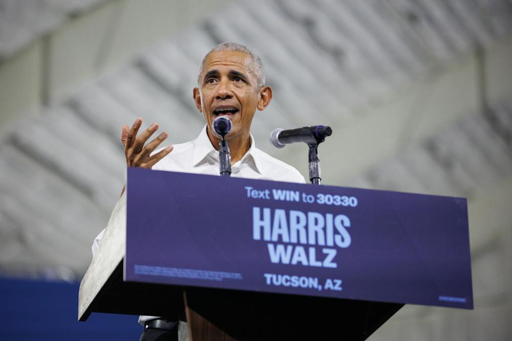 Arizona students join Barack Obama, rally behind Kamala Harris at ...