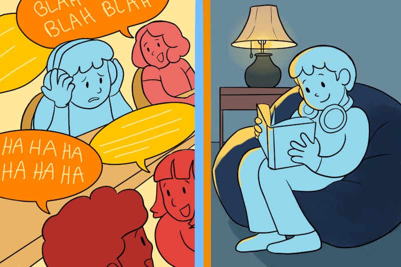 "The room provides a calm environment where students can step away from their academic responsibilities and take time to breathe." Illustration by: