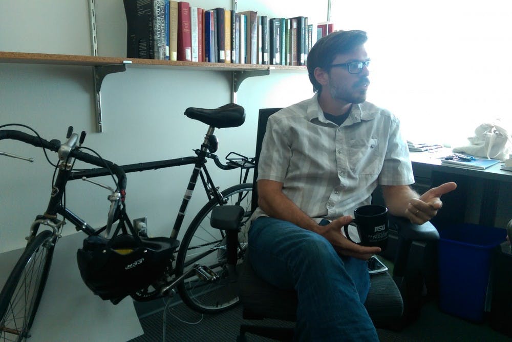Mauricio Suchowlansky poses for a photo on Oct. 21, 2016. Suchowlansky&nbsp;is a postdoctoral associate for the CPTL and one of the main contributors to the organization.