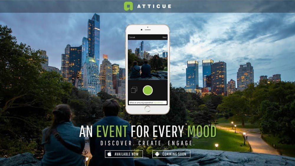 Atticue allows users to create their own personal events as well as private and corporate events. (screenshot taken from Atticue)