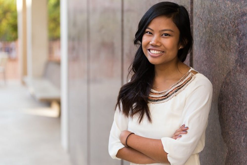 Sophomore and Political Science major Traci Ducusin is one of the Public Allies in the UMOM New Day Center at Phoenix. Public Allies selects communities' most promising young leaders, who commit to a rigorous and rewarding 10-month program of full-time, paid apprenticeships in community organizations, team service projects and bi-weekly leadership training.