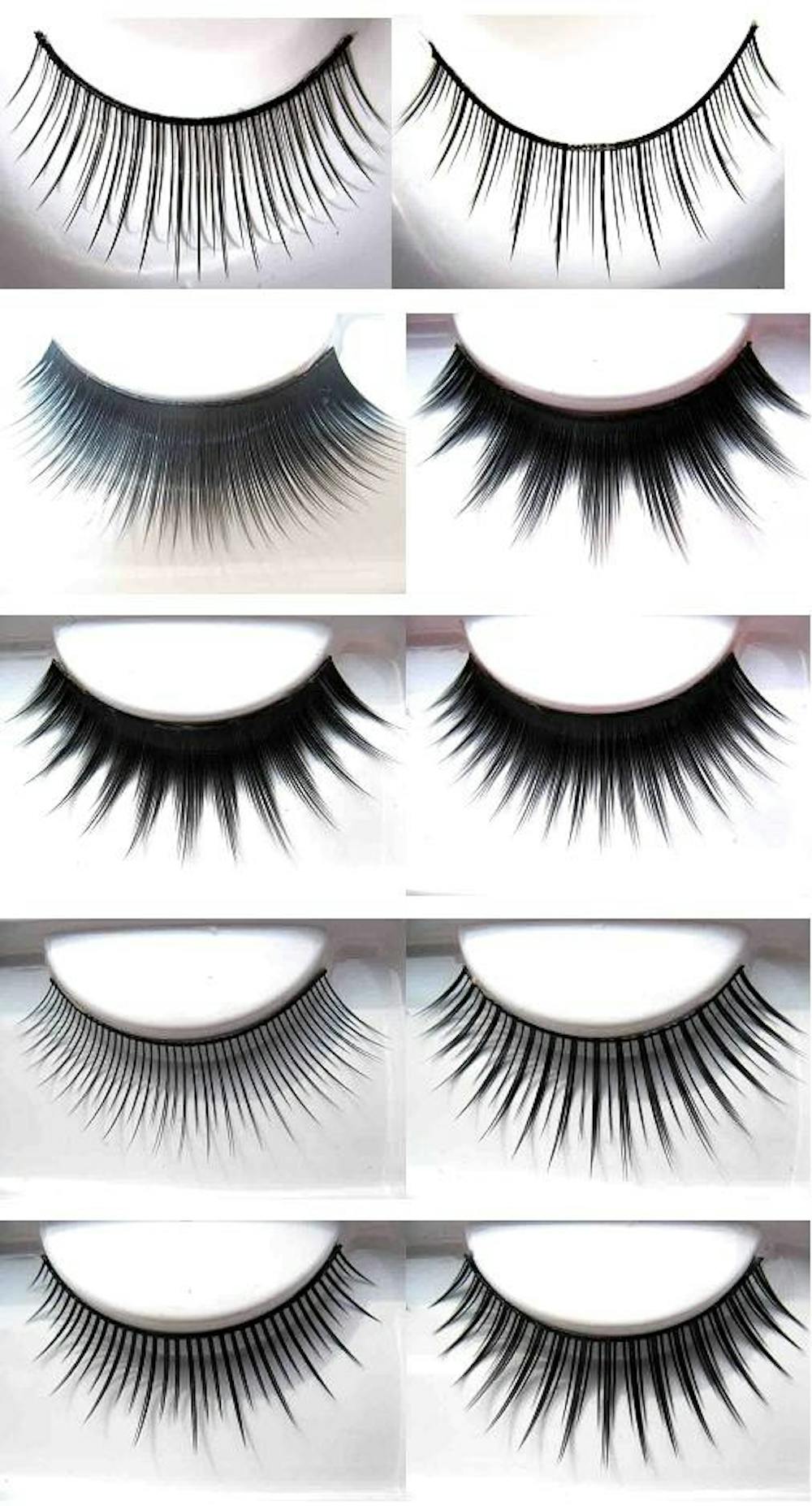 There are many types of false eyelashes. Photo from twoheartstogether.com.