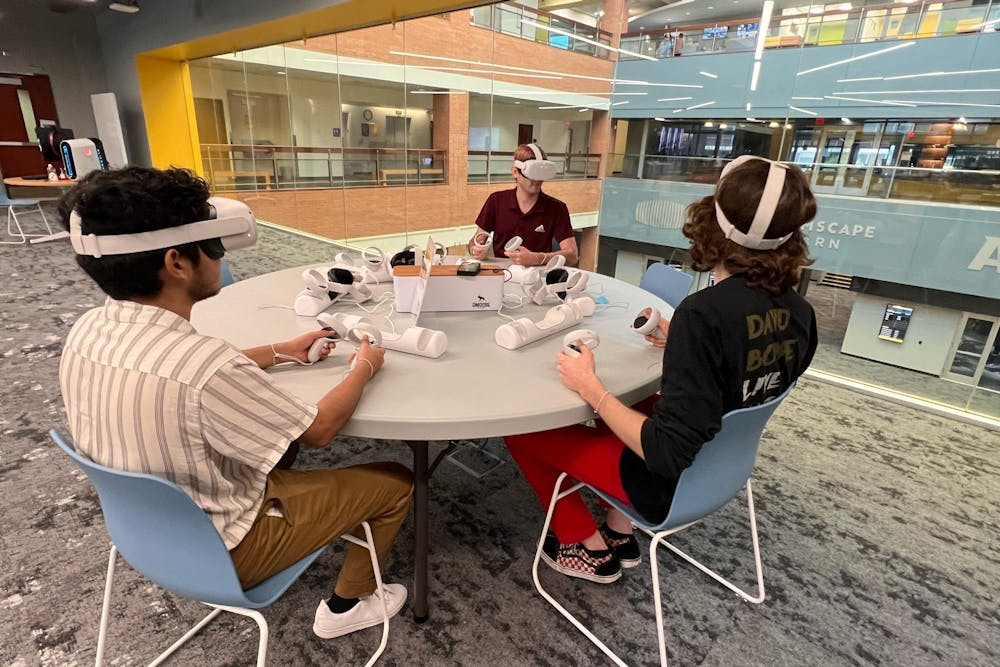 Student team developing virtual classrooms at ASU's Learning Futures