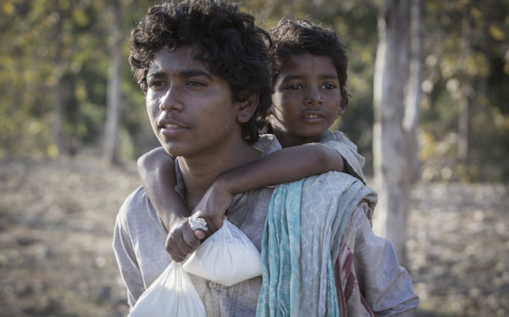Sunny Pawar and Abhishek Bharate in the 2016 film&nbsp;Lion, which has been nominated for six Oscars.