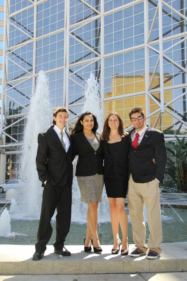Members of the ASU chapter of Enactus pose for the camera. Enactus' first meeting this fall is Sept. 5 in Mohave 236 in the MU. (Photo courtesy of Joey Raiton)