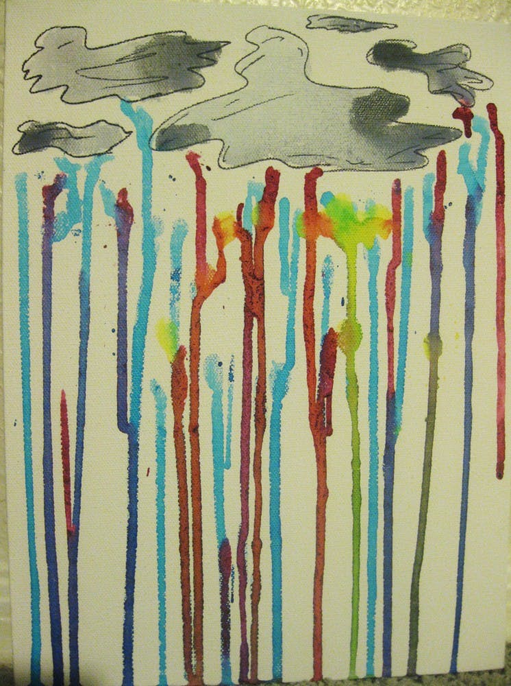 Create a masterpiece of your own with squeeze bottles. Photo by Faith Breisblatt. 