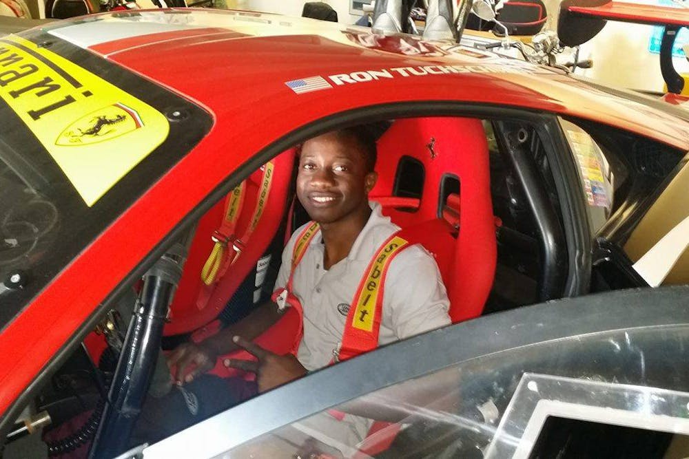 Automotive systems engineering freshman Stephano Sinyangwe is a member of the ASU Baja racing team.&nbsp;&nbsp;