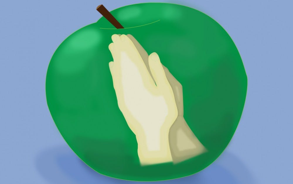 apple-and-prayer-hands