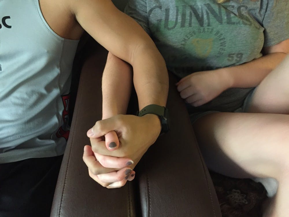 Photo illustration of a couple holding hands, taken&nbsp;on Nov. 6, 2016.&nbsp;