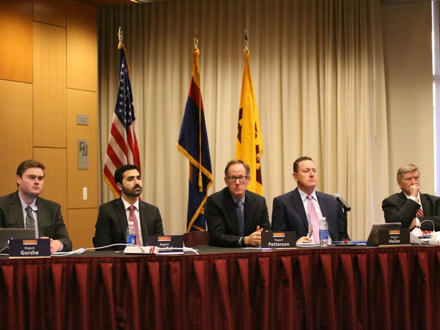 A tution hearing is held at the Arizona Board of Regents meeting on the ASU Tempe campus on March 29, 2016, in the Memorial Union. 