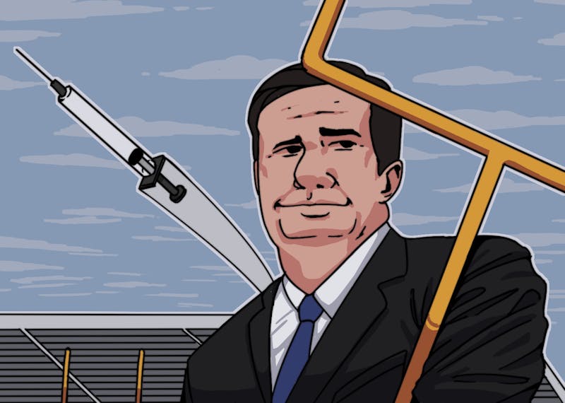 Governor Ducey seems to have moved the goalposts by not allowing mandates for FDA-approved vaccines. Illustration originally published Saturday, Sept. 18, 2021.