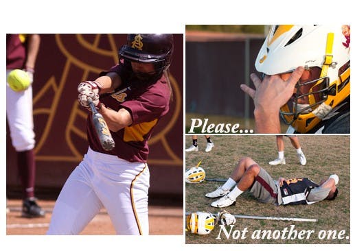 An illustration of the power of the softball team. 