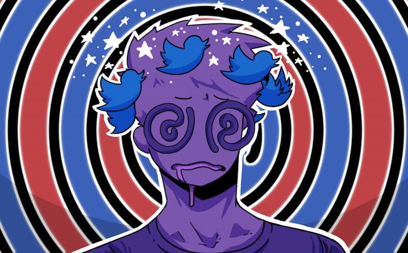 "Students feel as though Twitter is more progressive when it comes to rules and regulations and understanding its power as a social media giant." Illustration published on Sunday, Feb. 23, 2020.