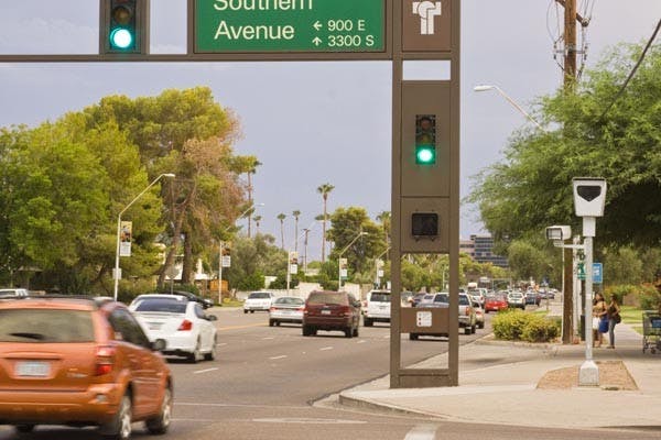 TRAFFIC OF THE FUTURE: An ASU professor is working to improve the country's transportation system by forecasting the transportation demands of the future. (Photo by Annie Wechter)