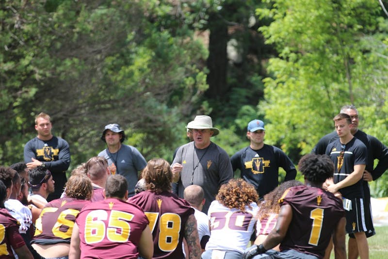 ASU football Camp Tontozona Second day of practice filled with firsts