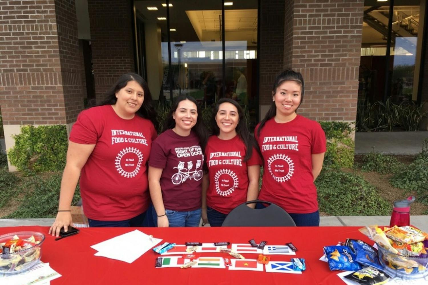 The International Food and Culture&nbsp;Club participated in Night of the Open Door, an event at ASU. They held an activity where participants were asked questions about other countries. Photo courtesy of the IFC Club.
