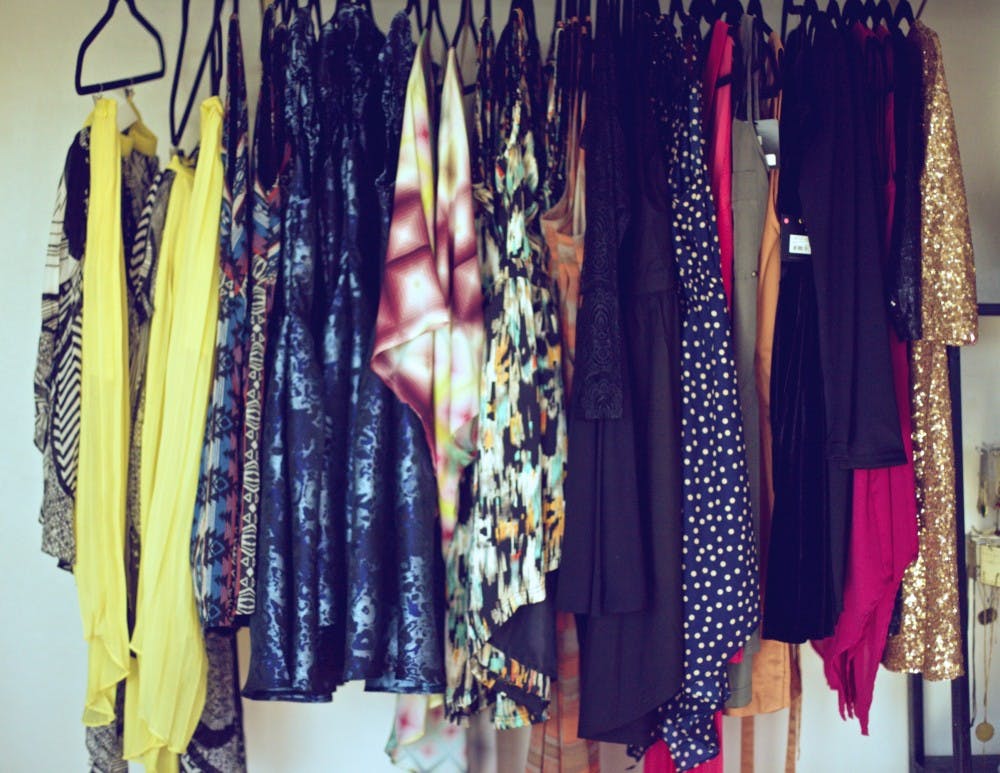 The boutique sells a variety of styles. Photo by Gabrielle Nelson