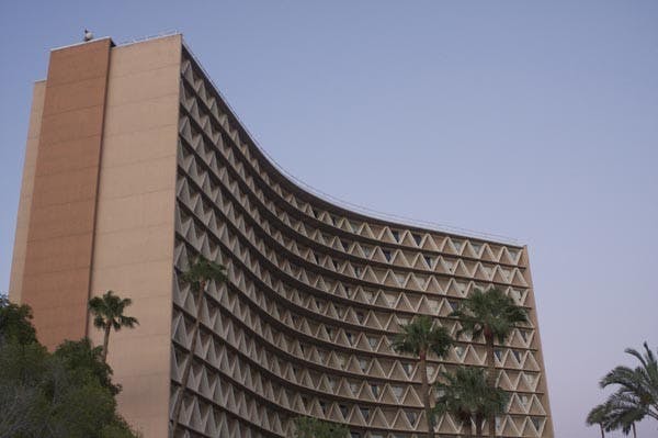 DORM RENOVATIONS: Manzanita Hall has been used as a temporary residence for ASU students until spaces in other dormitories opened up. University housing is in the process of moving the students in Manzanita to other dorms due to plans to start renovations on the dorm this spring. (Photo by Scott Stuk)