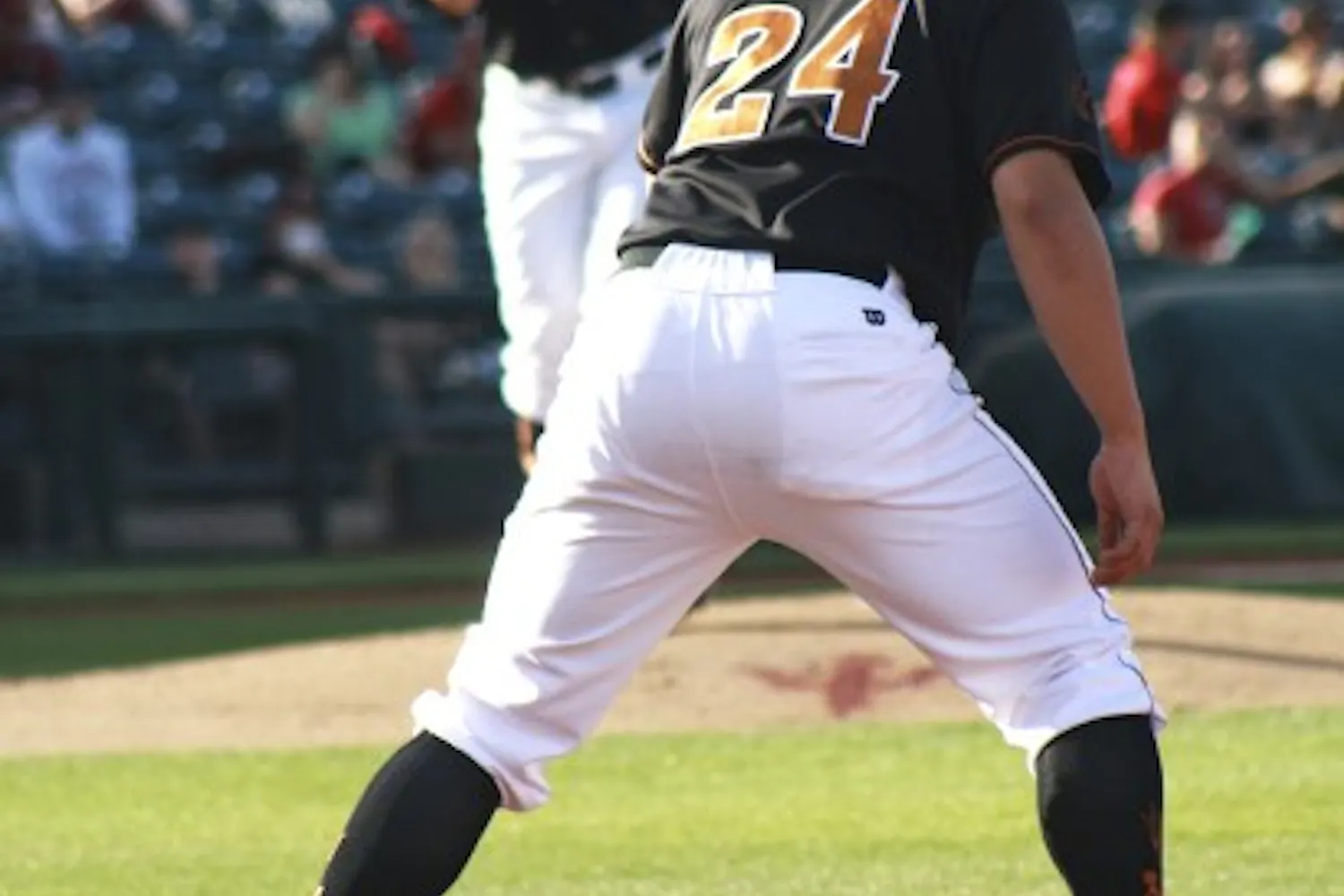 Freshman outfielder David Graybill looks in a ball against Arkansas on March 2. The freshman has stepped up providing some consistency in the middle of the ASU batting order. (Photo by Hector Almeida)