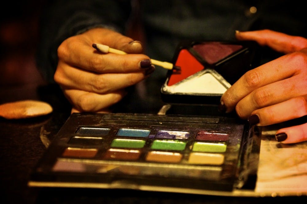 The makeup needed for the job. Photo courtesy of Cole Kiburz.