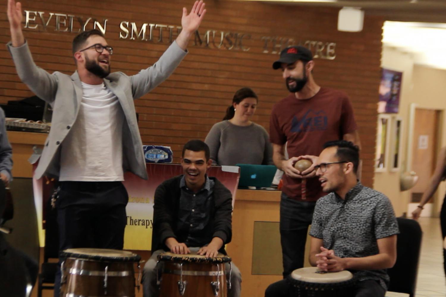 Tunes at Noon, with founder Samuel Peña, meet to play music at the ASU School of Music in Tempe on Tuesday, March 12, 2019.&nbsp;