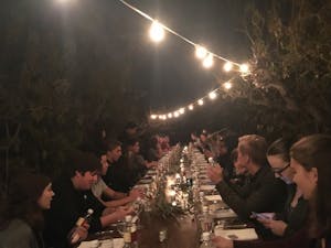 Barrett students sit down for a farm-to-table dinner