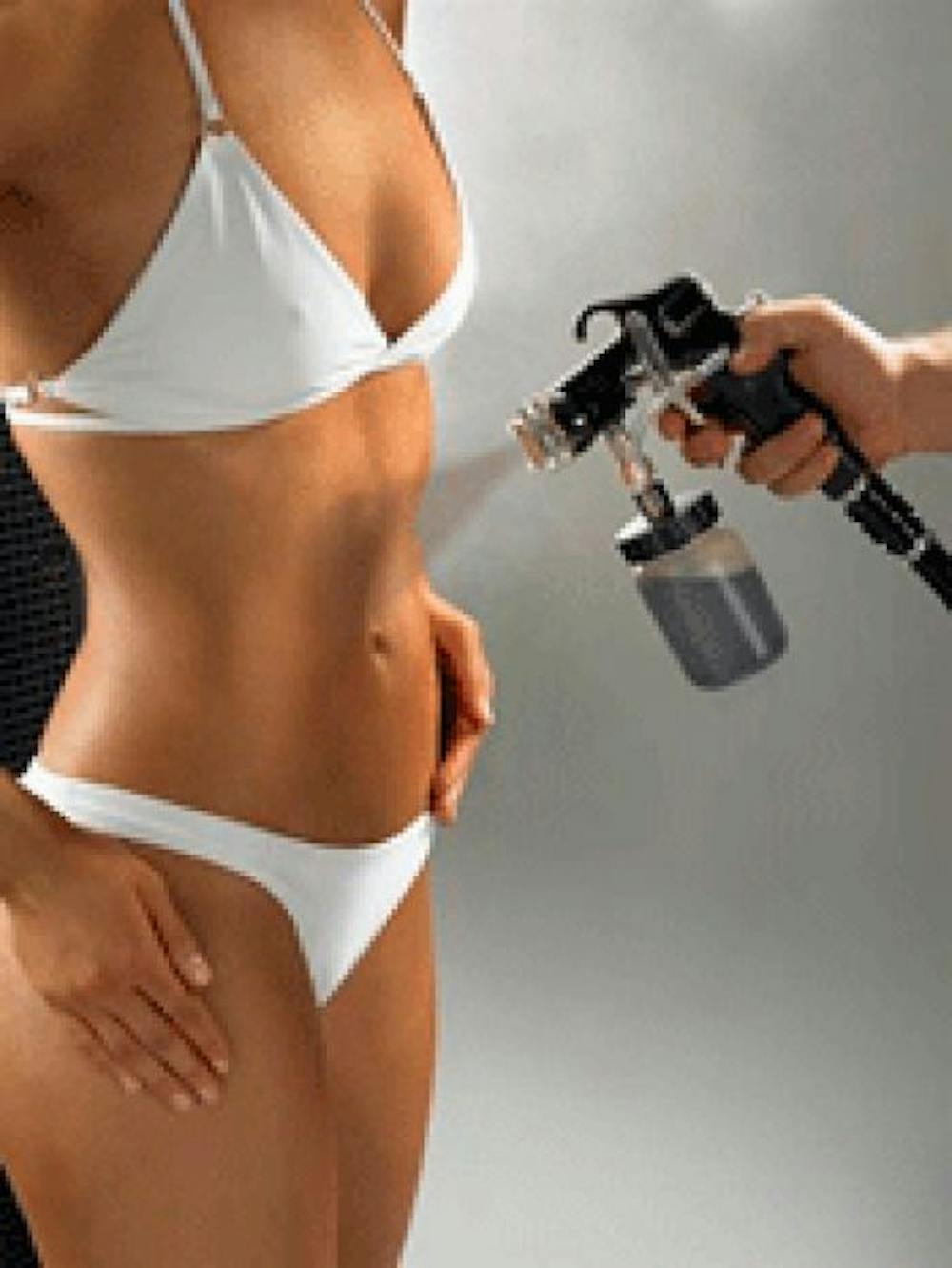 A spray tan. Picture courtesy of spraytanningsolutioninfo.com.