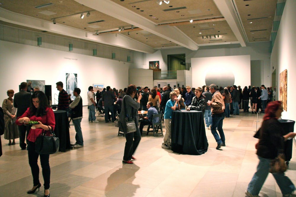 Viewers and Masterpiece Challenge participants mingle between showings. Photo by Morgan Godley. 