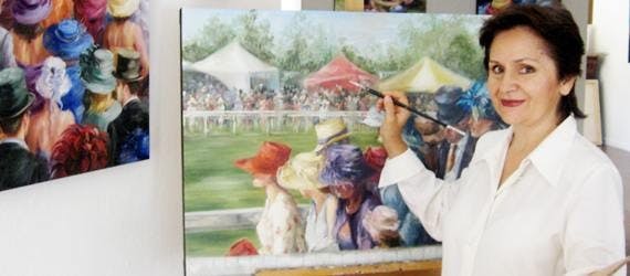 Scottsdale artist Elena Erös specializes in painting. Photo courtesy of Erös.