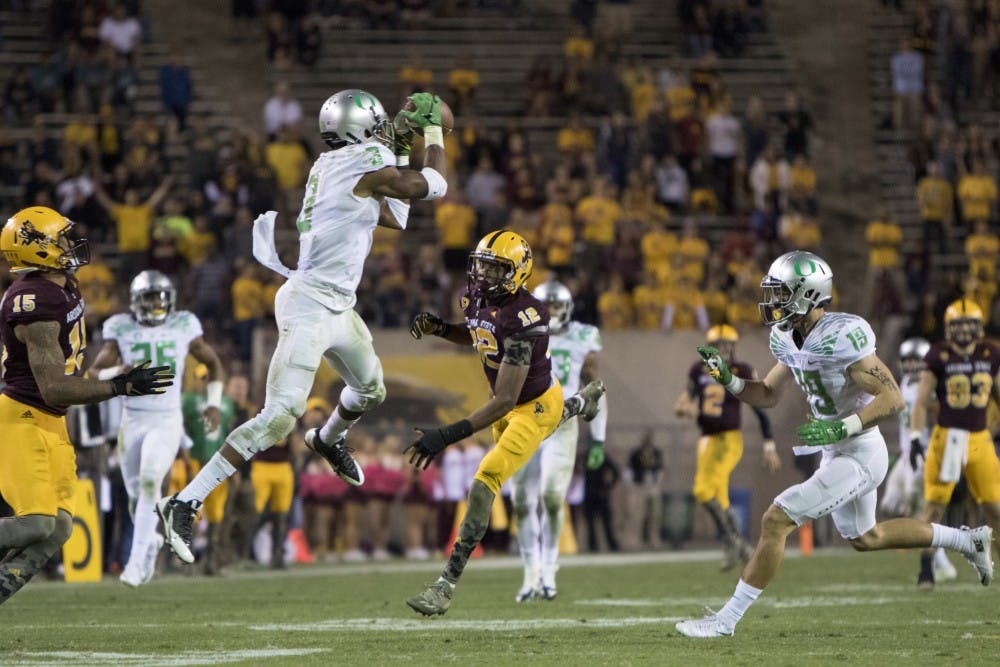 Football Oregon Tyree Robinson interception Q4 