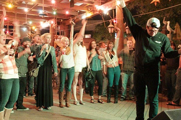 People enjoy the sounds of Mouse Powell, a young local hip-hop artist based in Arizona. More and more young rappers and hip-hop artists are springing up, including rappers like Tyler, the Creator, Pro Era, and Chief Keef. (Photo by Shawn Raymundo)