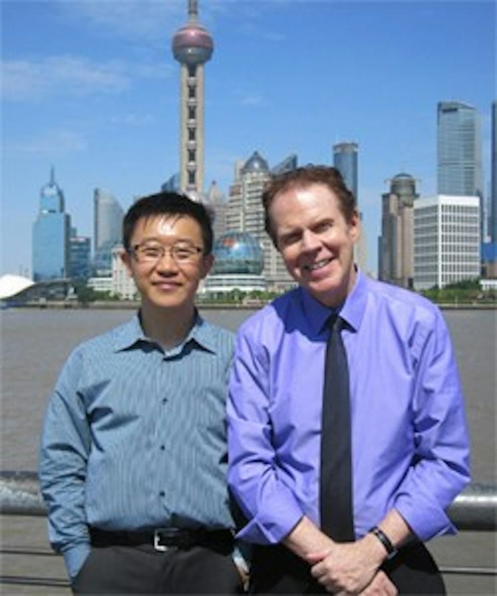 Professors Andrew Leckey (right) and Xu Wu (left)