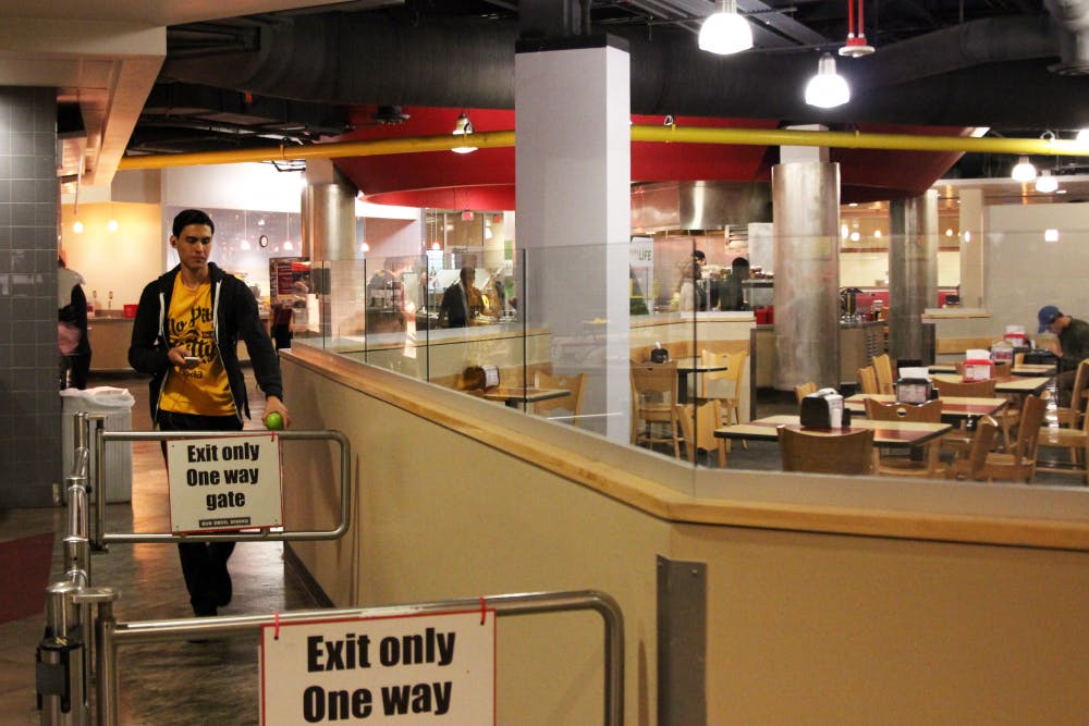 The Memorial Union Pitchforks Dining Hall pictured on Sunday, April 10, 2016, in Tempe.&nbsp;&nbsp;